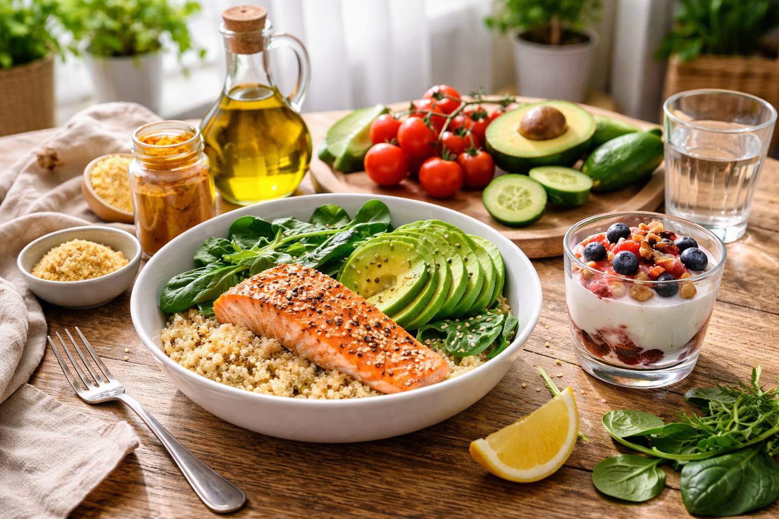 Dieta antiinflamatoria para acelerar la recuperación muscular: alimentos, recetas y plan semanal